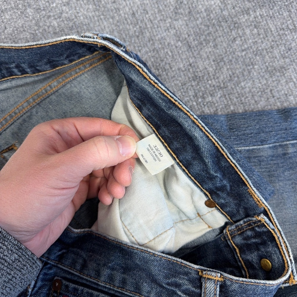 Polo Ralph Lauren Jeans Men 32x30 (FIT 34) Hampton Straight Distressed Denim‎ - Picture 10 of 14